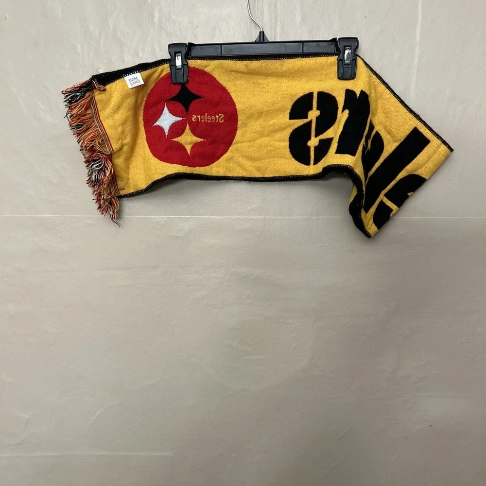 Steelers Black Gold Coors Light‎ Winter Scarf Pittsburgh Bam Bam